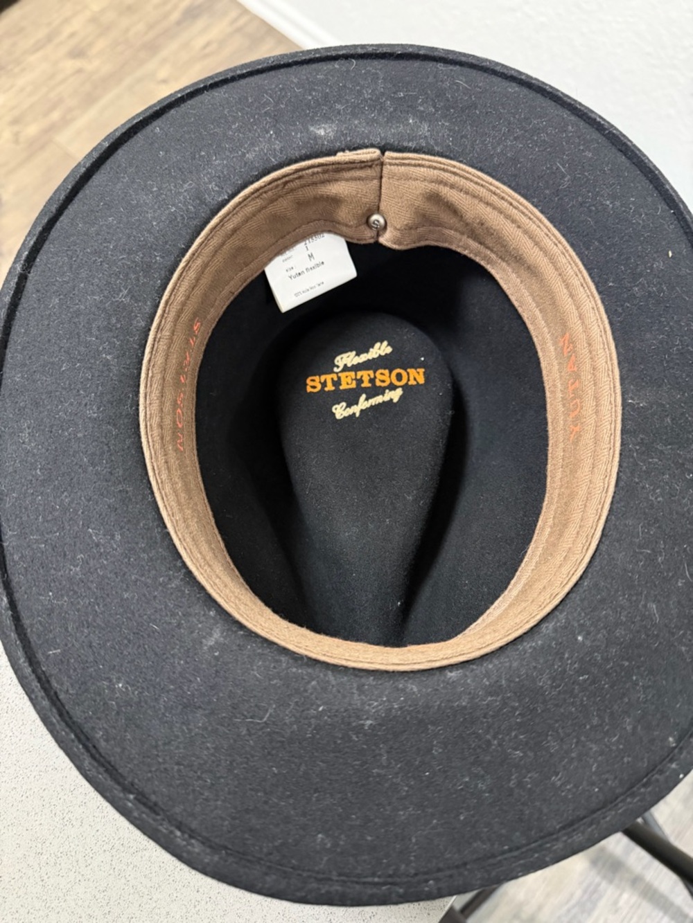 Vintage Stetson Black Wool Hat - Picture 5 of 6